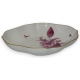 Ravier ovale, porcelaine Meissen. Décor de fleurs.