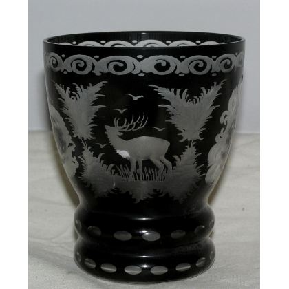 Set of 6 Bohemian crystal glasses, from  Moinat SA  - Antiques and home décor