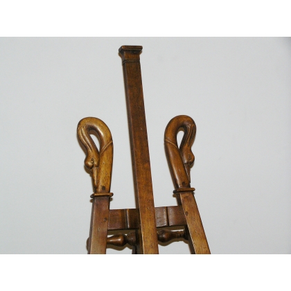 "Col de Cygne" easel, walnut finish. at  Moinat SA  - Antiques and home décor