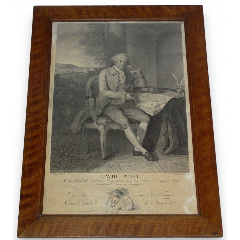 Gravure "David de PURRY" par GIRARDET