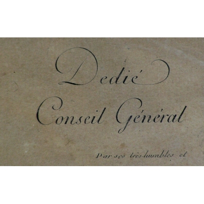 Engraving ‘David de PURRY’ by GIRARDET, on Moinat SA – Antiques and decorative items – Engravings, lithographs