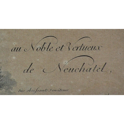 Engraving ‘David de PURRY’ by GIRARDET, on Moinat SA – Antiques and decorative items – Engravings, lithographs