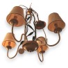 4-light chandelier in painted iron, by Moinat SA – Antiques and home décor