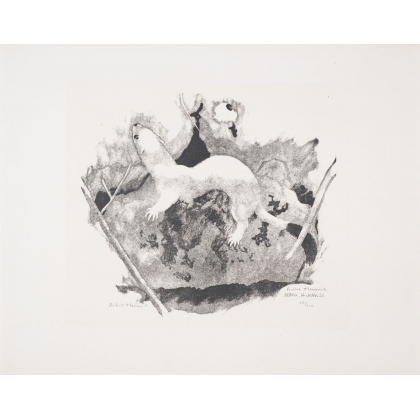 Engraving entitled ‘Hermine’, signed by Robert HAINARD on Moinat SA – Antiques and decorative items – Engravings, lithographs