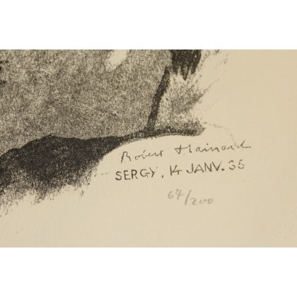Engraving entitled ‘Hermine’, signed by Robert HAINARD on Moinat SA – Antiques and decorative items – Engravings, lithographs