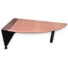  Bureau en forme d'aile en cuir bicolor et fer poli sur  Moinat SA  - Antiquités décoration
