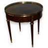  Table bouillotte style Louis XVI, dessus marbre sur  Moinat SA  - Antiquités décoration