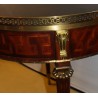  Table bouillotte style Louis XVI, dessus marbre sur  Moinat SA  - Antiquités décoration