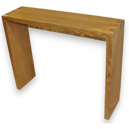Modern console table in ceruse-finished beech from  Moinat SA  - Antiques and home décor