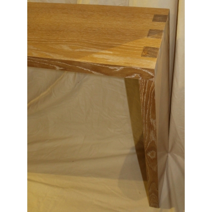Modern console table in ceruse-finished beech from  Moinat SA  - Antiques and home décor