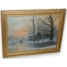 Paintings | Painting entitled ‘Winter Landscape’, signed LANSING. Moinat SA  – Antiques and home décor