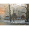Paintings | Painting entitled ‘Winter Landscape’, signed LANSING. Moinat SA  – Antiques and home décor