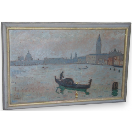 Tableau \"Gondole à Venise\".