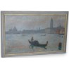 Paintings | Painting entitled ‘Gondola in Venice’, signed OLIVIER. Moinat SA  – Antiques and home décor