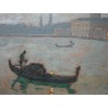 Paintings | Painting entitled ‘Gondola in Venice’, signed OLIVIER. Moinat SA  – Antiques and home décor