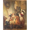 Paintings | Oil on wood, ‘The Three Musketeers’, signed DILLENS Moinat SA  – Antiques and home décor