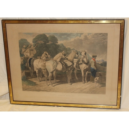 Pair of engravings, ‘HERRING’S SKETCHES ON THE ROAD’, by Moinat SA – Antiques and decorative arts – Engravings, lithographs