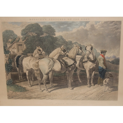 Pair of engravings, ‘HERRING’S SKETCHES ON THE ROAD’, by Moinat SA – Antiques and decorative arts – Engravings, lithographs