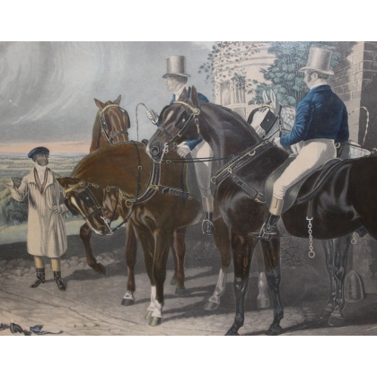 Pair of engravings, ‘HERRING’S SKETCHES ON THE ROAD’, by Moinat SA – Antiques and decorative arts – Engravings, lithographs