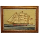 Tableau en broderie "Bateau"