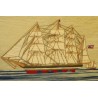  Tableau en broderie "Bateau" sur  Moinat SA  - Antiquités décoration