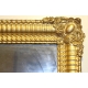 Miroir Napoléon III rectangulaire en bois doré