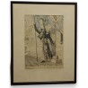 Gravure "Monsieur Calicot"  sur Moinat SA  - Antiquités décoration -  Gravures, Lithos