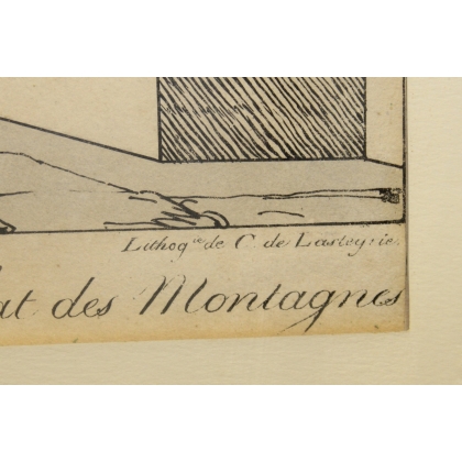 Gravure "Monsieur Calicot"  sur Moinat SA  - Antiquités décoration -  Gravures, Lithos