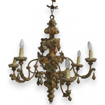 Baroque style painted chandeli