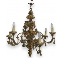 Lustre style Baroque, 6 feux.