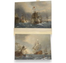 Paire de gravures "Bateaux" par GUDIN