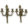 Pair of Louis XVI wall lights with three lights. From Moinat SA – Antiques and home décor
