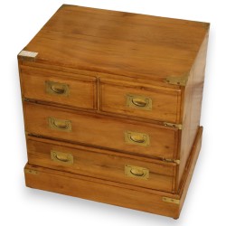  Chevet Bateau "Roskoff" en citronier et laiton sur  Moinat SA  - Antiquités décoration