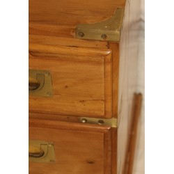  Chevet Bateau "Roskoff" en citronier et laiton sur  Moinat SA  - Antiquités décoration