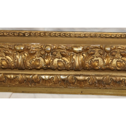 Cadre Napoléon III en bois doré sur Moinat SA  - Antiquités décoration 