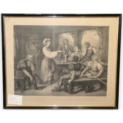 Gravure "Strufachers Frau" par DISTELI  sur Moinat SA  - Antiquités décoration -  Gravures, Lithos