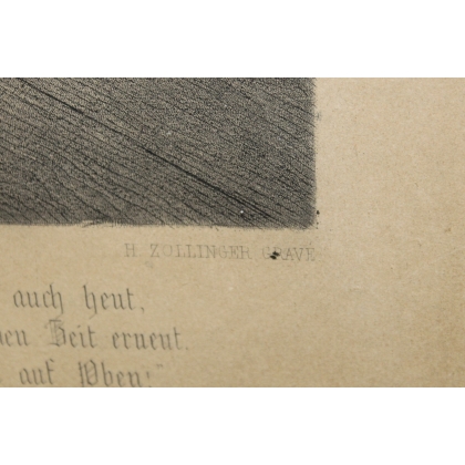Gravure "Strufachers Frau" par DISTELI  sur Moinat SA  - Antiquités décoration -  Gravures, Lithos
