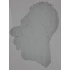  Plaque en verre gravé avec un portrait sur  Moinat SA  - Antiquités décoration