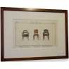 Gravure coloriée "Fauteuil d'appartement"  sur Moinat SA  - Antiquités décoration -  Gravures, Lithos