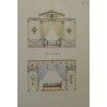 Gravure coloriée "Alcoves"  sur Moinat SA  - Antiquités décoration -  Gravures, Lithos