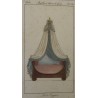 Gravure coloriée "Lit à Cygne"  sur Moinat SA  - Antiquités décoration -  Gravures, Lithos