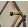 Coat rack in nickel-plated iron and gilded brass at  Moinat SA  - Antiques and home décor