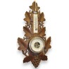Barometer – carved wooden thermometer from L'Etivaz, available from Moinat SA – Antiques and home décor
