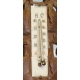 Baromètre - thermomètre en bois sculpté L'Etivaz