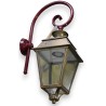Square brass lantern, cross-shaped bracket, from Moinat SA – Antiques and home décor