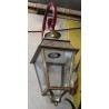 Square brass lantern, cross-shaped bracket, from Moinat SA – Antiques and home décor