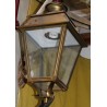 Square brass lantern, cross-shaped bracket, from Moinat SA – Antiques and home décor