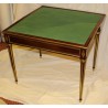  Table à jeux Louis XVI avec losanges en laiton sur  Moinat SA  - Antiquités décoration