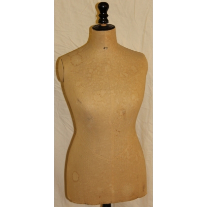 Fabric mannequin on a wooden stand at  Moinat SA  - Antiques and home décor