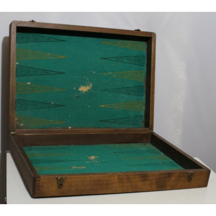 Wooden backgammon set at Moinat SA – Antiques and home décor